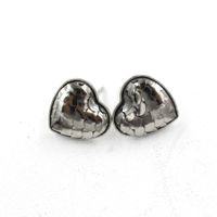 1 Pair Sweet Heart Shape Fish Scales Metal Stainless Steel Resin None Ear Studs sku image 12