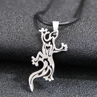 Hip-hop Guitar Skull Stainless Steel Men's Pendant Necklace main image 4