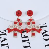 1 Pair Elegant Sweet Christmas Tree Plating Alloy Gold Plated Drop Earrings sku image 2