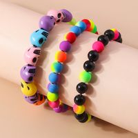 Funny Skull Beaded Wholesale Bracelets main image 5