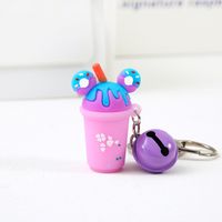 Cute Ice Cream Bear Strawberry Pvc Women's Keychain sku image 7