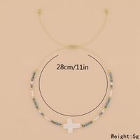 Einfacher Stil Klassischer Stil Kreuzen Glas Perlen Flechten Frau Männer Kordelzug Armbänder main image 4