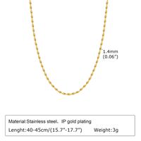 201 Stainless Steel IG Style Simple Style Plating Solid Color Necklace sku image 6