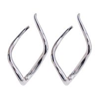 Wholesale Jewelry Modern Style Simple Style Rhombus Alloy Gold Plated Silver Plated Plating Ear Studs main image 3