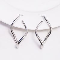 Wholesale Jewelry Modern Style Simple Style Rhombus Alloy Gold Plated Silver Plated Plating Ear Studs sku image 2