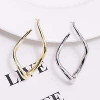 Wholesale Jewelry Modern Style Simple Style Rhombus Alloy Gold Plated Silver Plated Plating Ear Studs main image 1