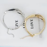 Vintage Style Simple Style Irregular Solid Color Alloy Plating Gold Plated Women's Choker main image 3