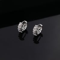1 Pair Simple Style Circle Plating Inlay Copper Zircon Ear Studs main image 2