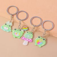 Cute Frog Alloy Plastic Bag Pendant Keychain main image 1