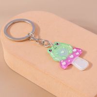 Cute Frog Alloy Plastic Bag Pendant Keychain sku image 3
