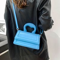 Frau Alle Jahreszeiten Pu-leder Einfarbig Elegant Nähgarn Quadrat Reißverschluss Magnetschnalle Handtasche main image 7