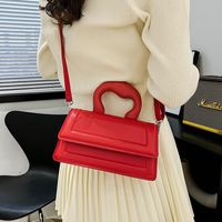 Women's All Seasons Pu Leather Solid Color Elegant Sewing Thread Square Zipper Magnetic Buckle Handbag main image 3
