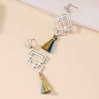 1 Pair Chinoiserie Classical Knot Plating Alloy Gold Plated Drop Earrings main image 3