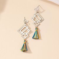 1 Pair Chinoiserie Classical Knot Plating Alloy Gold Plated Drop Earrings main image 4
