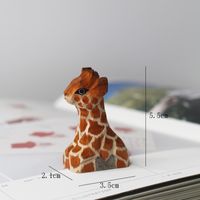 Adorables Colgantes De Madera De Animales Pequeños De Dibujos Animados Lindo Talla De Madera sku image 10