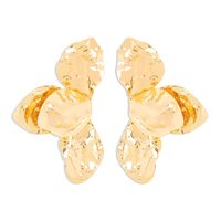 Wholesale Jewelry Modern Style Simple Style Petal Alloy Gold Plated Silver Plated Plating Drop Earrings sku image 2