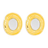 Wholesale Jewelry Modern Style Simple Style Geometric Alloy Gold Plated Silver Plated Plating Ear Studs sku image 1