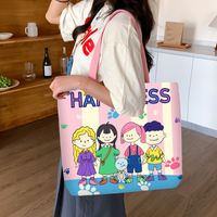 Women's Cute Cartoon Canvas Shopping Bags sku image 6