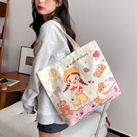 Women's Cute Cartoon Canvas Shopping Bags sku image 18