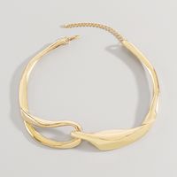 Wholesale Jewelry Exaggerated Modern Style Simple Style Solid Color Alloy Iron Choker main image 3