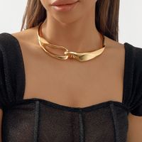Wholesale Jewelry Exaggerated Modern Style Simple Style Solid Color Alloy Iron Choker main image 1