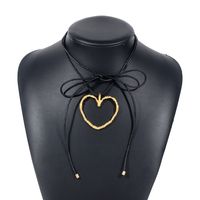 Modern Style Simple Style Heart Shape Alloy Women's Necklace sku image 1