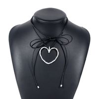 Modern Style Simple Style Heart Shape Alloy Women's Necklace sku image 2
