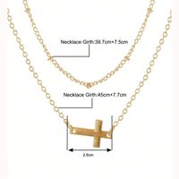 Simple Style Cross Alloy Women's Necklace main image 3