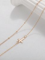 Simple Style Cross Alloy Women's Necklace main image 4