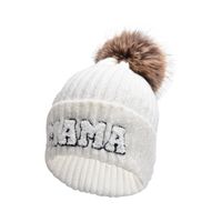 Women's Embroidery Simple Style Sports Letter Embroidery Eaveless Wool Cap sku image 2