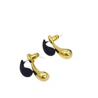 1 Pair Simple Style Classic Style Geometric Plating Copper Gold Plated Ear Studs main image 4