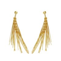1 Pair Simple Style Solid Color Plating Brass Gold Plated Ear Studs main image 2