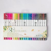 1 Set Solid Color Class Learning Graduation Plastic Cute Watercolor Pen sku image 2