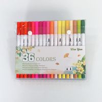 1 Set Solid Color Class Learning Graduation Plastic Cute Watercolor Pen sku image 3