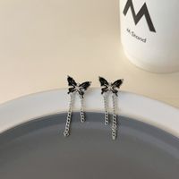 1 Paar Einfacher Stil Schmetterling Legierung Tropfenohrringe main image 5