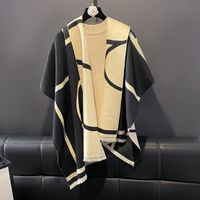Women's Casual Simple Style Lines Polyester Shawl main image 5