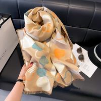 Women's Cute Sweet Simple Style Heart Shape Polyester Shawl main image 1