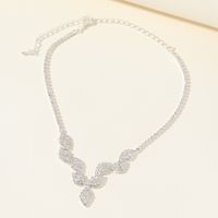 Style Simple Style Classique Vagues Strass Incruster Strass Femmes Collier main image 3
