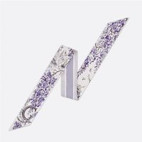 Women's Vintage Style Simple Style Letter Polyester Printing Silk Scarf sku image 7