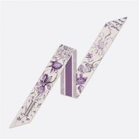 Women's Vintage Style Simple Style Letter Polyester Printing Silk Scarf sku image 9