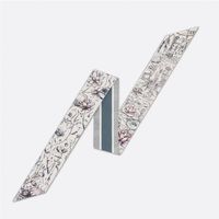 Women's Vintage Style Simple Style Letter Polyester Printing Silk Scarf sku image 14