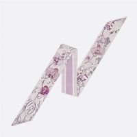 Women's Vintage Style Simple Style Letter Polyester Printing Silk Scarf sku image 15