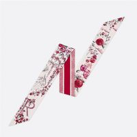 Women's Vintage Style Simple Style Letter Polyester Printing Silk Scarf sku image 18