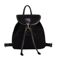 Splicing Solid Color Casual Daily Shopping Women's Backpack sku image 2