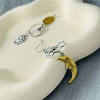 1 Pair Retro Sun Star Moon Plating Alloy Silver Plated Ear Hook main image 4