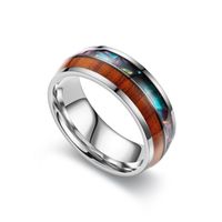 Einfacher Stil Geometrisch Titan Stahl Polieren Versilbert Unisex Ringe sku image 10