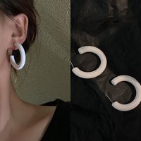 1 Pair Basic C Shape Plating Alloy Earrings sku image 3