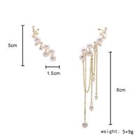 1 Pair Baroque Style Wings Plating Alloy Artificial Pearls Gold Plated Drop Earrings main image 5