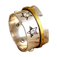 Vintage Style Star Alloy Plating Inlay Zircon Women's Rings main image 2