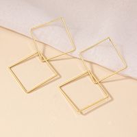 1 Pair Exaggerated Punk Solid Color Plating Alloy Gold Plated Drop Earrings main image 1